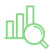 Magnifying Glass and Graph Icon